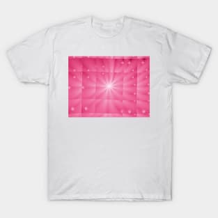 Pink Rays Grid T-Shirt